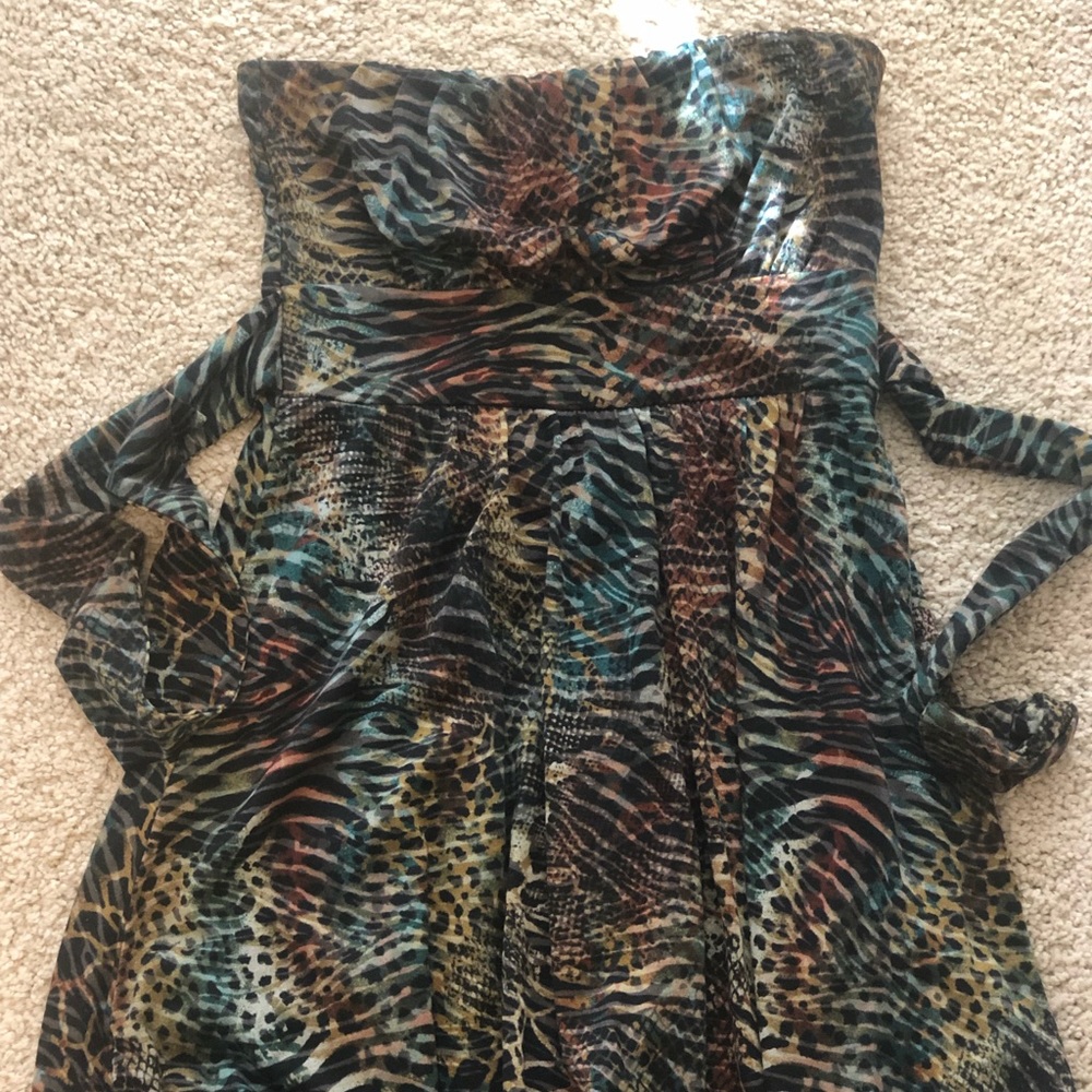 Strapless dress!
